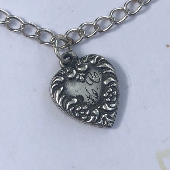 Vintage Sterling Silver Bracelet with Lockets 1899 - Picture 4 of 9